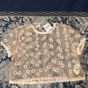 Forever 21 size large top sheer